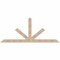 Ekena Millwork Saratoga Smooth Timber Gable Bracket, Douglas Fir, 108"W x 45"H x 5 1/2"D x 5 1/2"F, 10/12 Pitch GBW108X45X0606SAR00SDF - alternate 1
